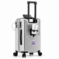 Legeum Compact Cabin Suitcase with Cup Holder and Silent Wheels